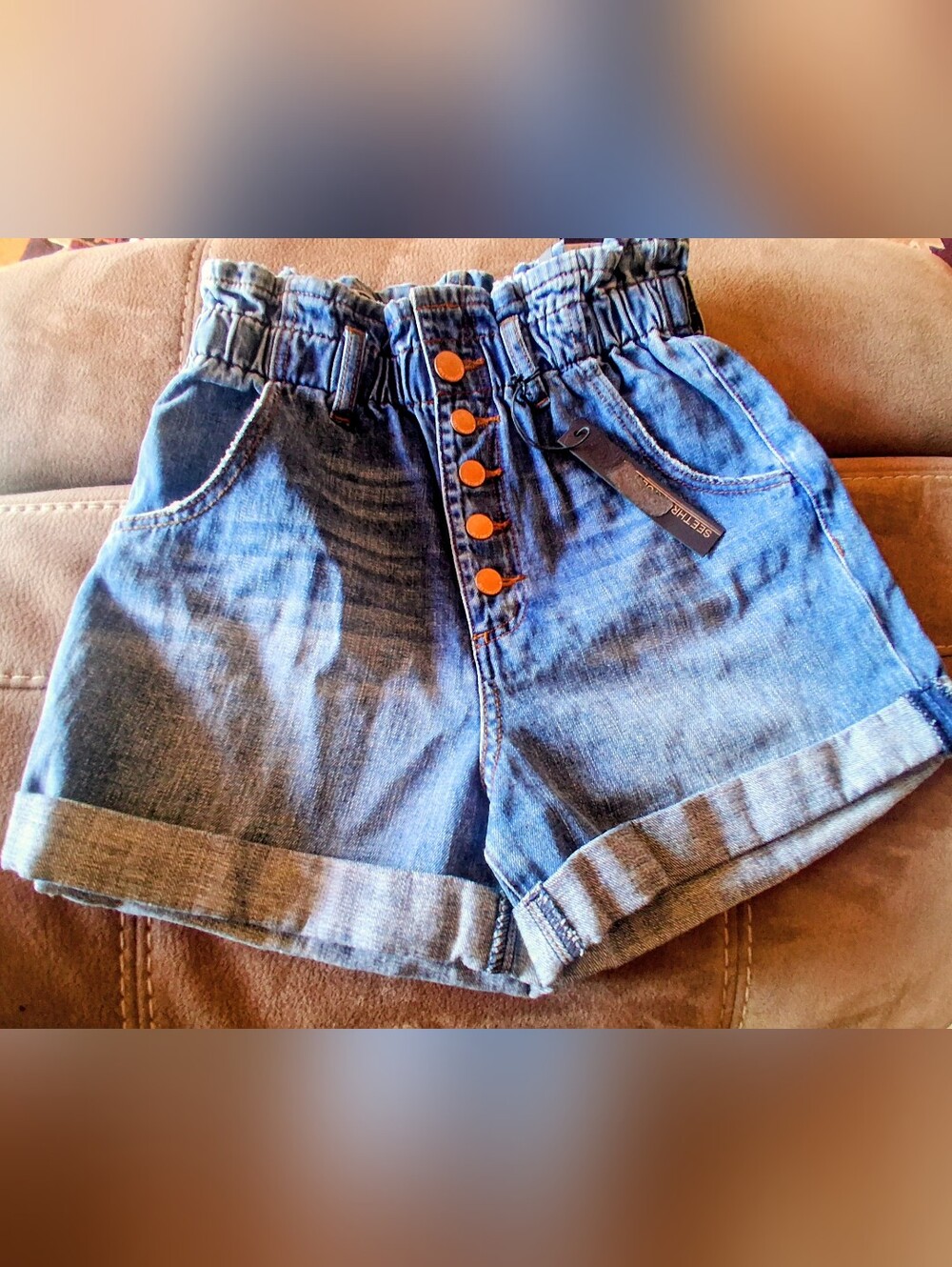NWT SeethruSoul Brand Juniors Blue Jean Shorts, Sz 26